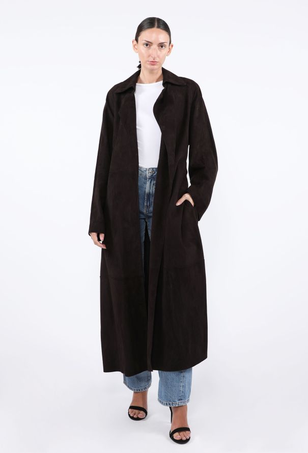 The Row Poseidone Suede Trench Coat, 2023 - 4