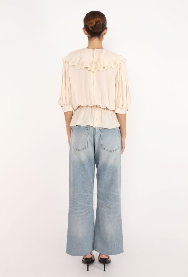 Nina Ricci Ruffled Silk Crêpe Blouse - 5