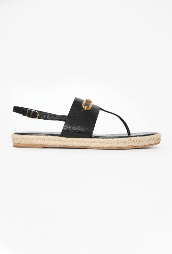 Hermès Eloïse Leather Espadrilles - 1