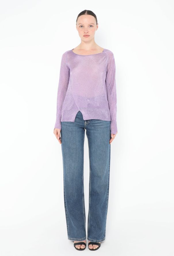 The Row Pre-Fall 2022 Asymmetrical Lurex Giro Top - 5