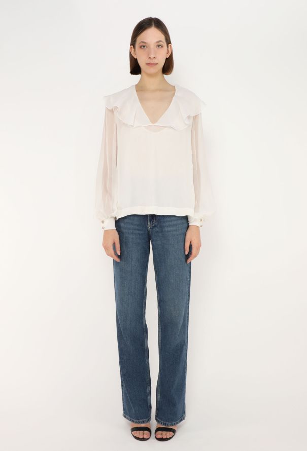 Chanel 2019 Layered Chiffon Blouse - 2