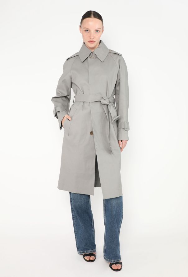 Balenciaga Belted Mackintosh Trench Coat - 4 Balenciaga Belted Mackintosh Trench Coat - 4