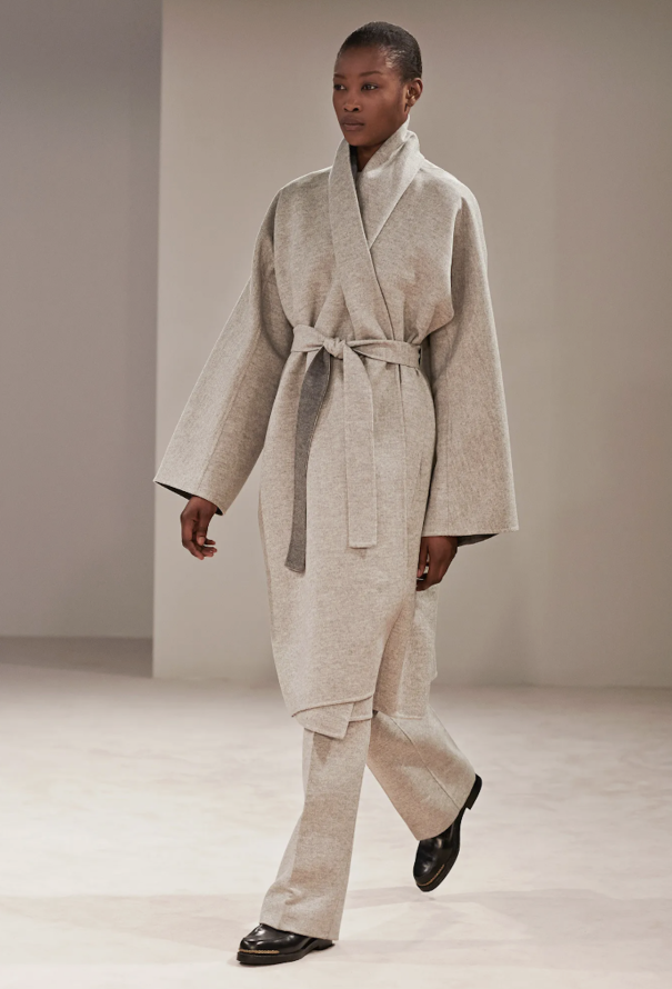 The Row Double-Faced Belted Wool Coat - 7