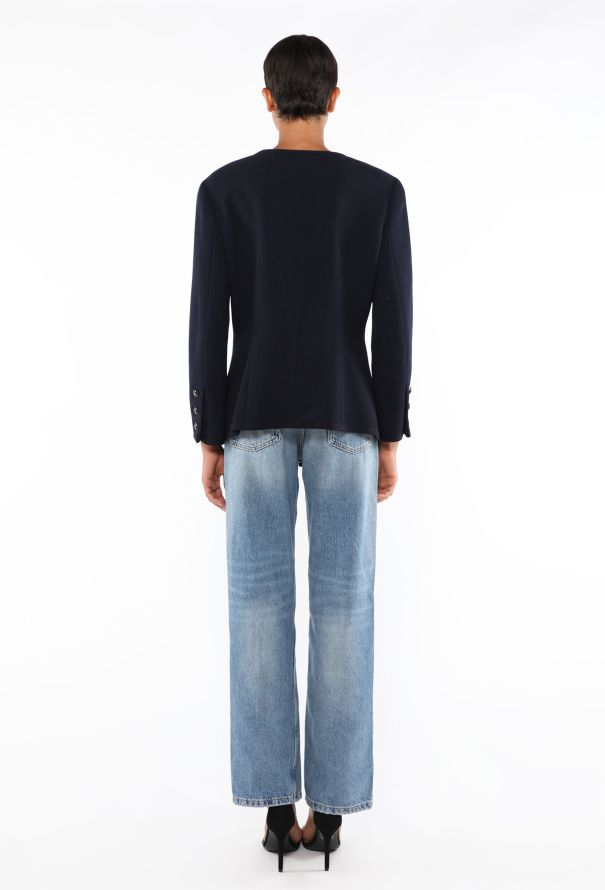 Chanel Collarless Braided Trim Jacket, 1992 - 6