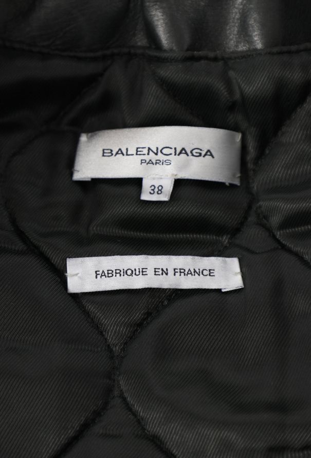 Balenciaga F/W 2002 Leather Bomber Vest - 7