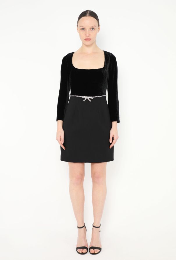 Miu Miu 2019 Embellished Velvet Dress - 1