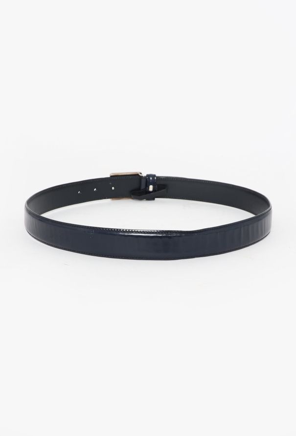 Gucci Tom Ford F/W 1995 Navy Patent Belt - 3