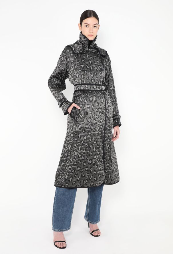 Dior Jacquard Leopard Print Trench - 1