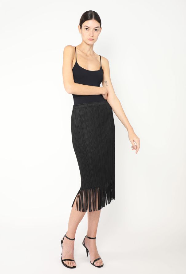 注目の Pleats Please ReSee | Vintage & Authentic | Skirt Fringe ロングスカート