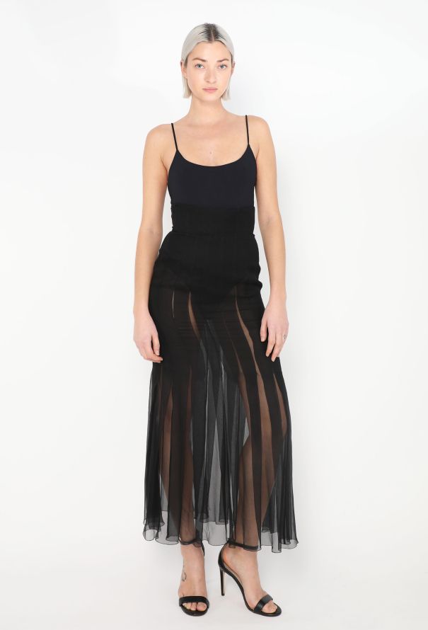 Haute Couture '90s Chiffon Skirt Authentic Vintage ReSee