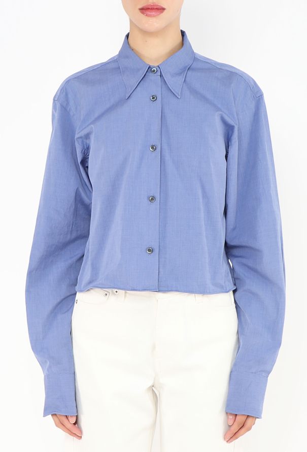 Prada S/S 2025 Wired Cropped Shirt - 4 Prada S/S 2025 Wired Cropped Shirt - 4