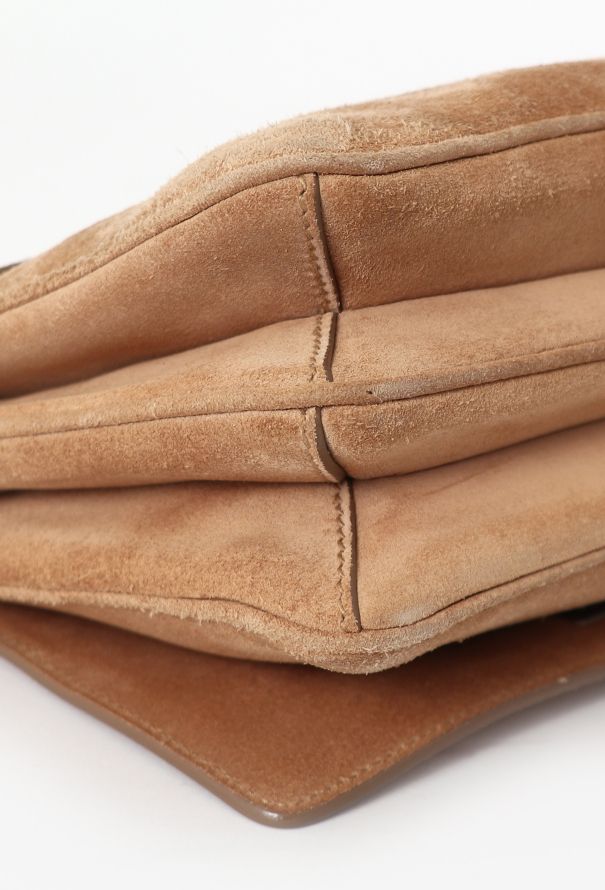 Prada Brown Suede Shoulder Bag - 9