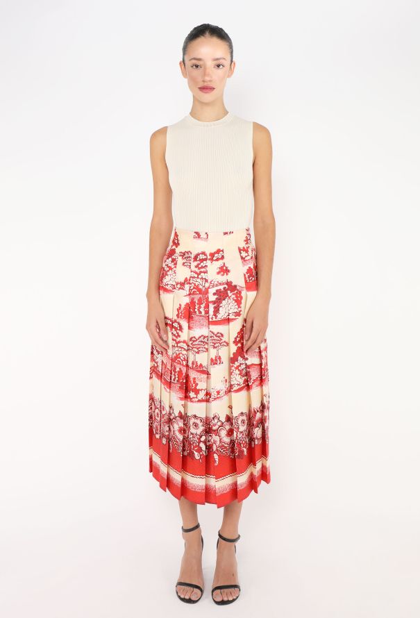 Gucci Porcelain Jardin Skirt, Resort 2017 - 1
