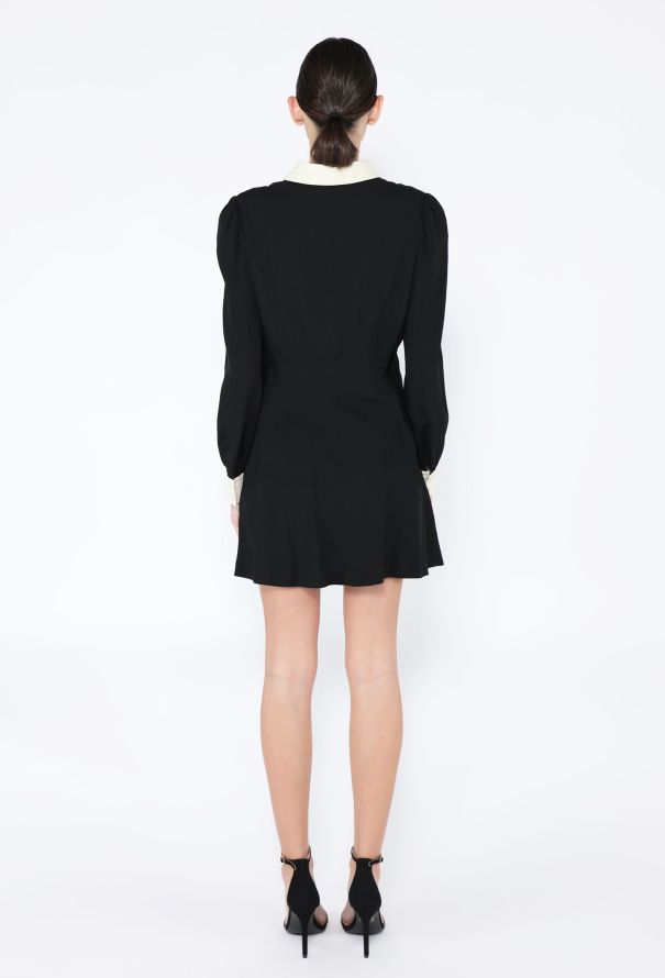 Saint Laurent S/S 2015 Contrast Collared Dress - 5