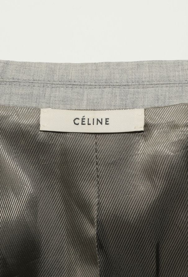 Céline S/S 2017 Notched Blazer Light Grey - 6 Céline S/S 2017 Notched Blazer Light Grey - 6