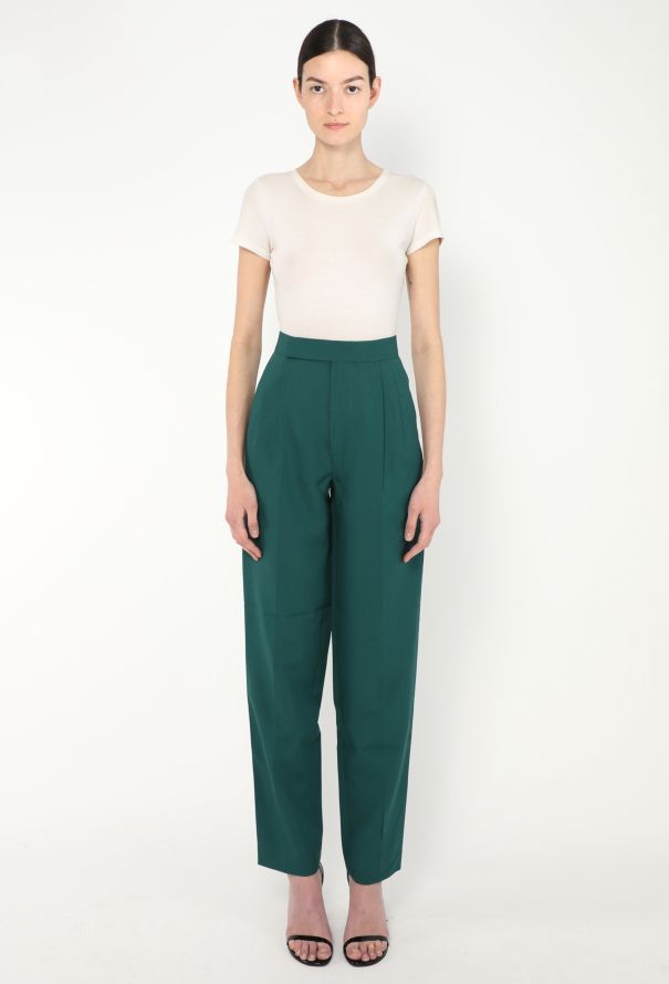 Céline Tapered Pleated Trousers - 2