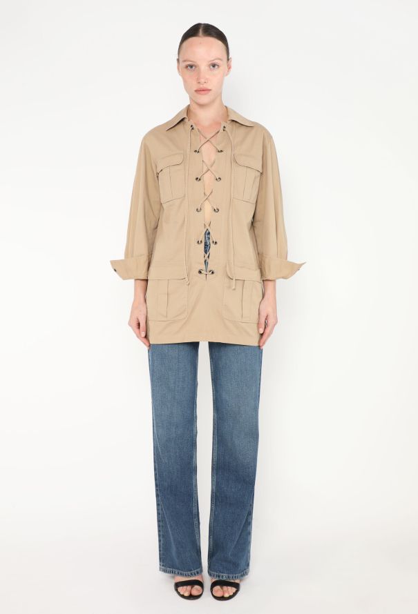 Saint Laurent COLLECTOR 1969 Saharan Lace-Up Tunic - 3