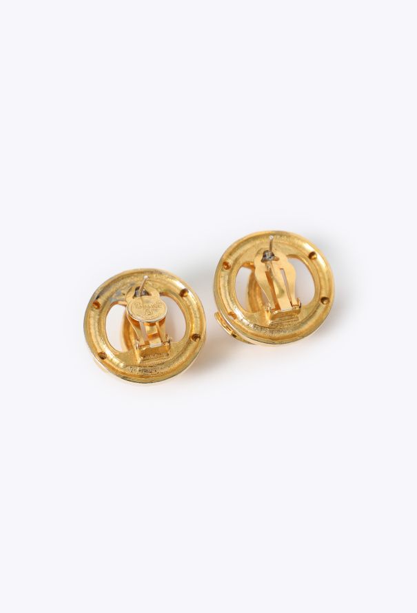 Chanel '80s Sculpted 'CC' Earrings - 3