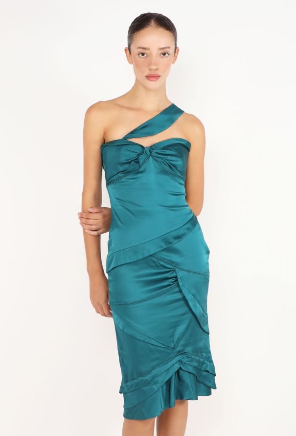 Gucci Ruffled Silk Charmeuse Dress, 2005 - 1