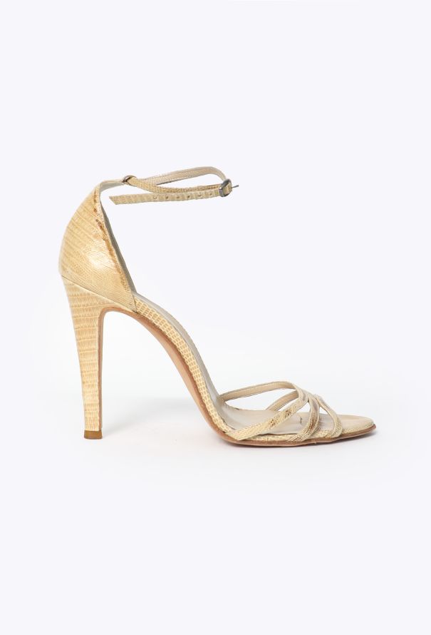 Balenciaga S/S 2002 Lizard Sandal Pumps - 1