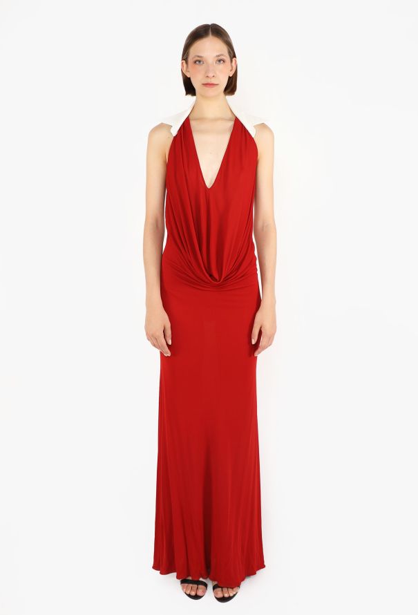 Jean Paul Gaultier Cowl-Neck Open Back Dress, Early 2000s - 1