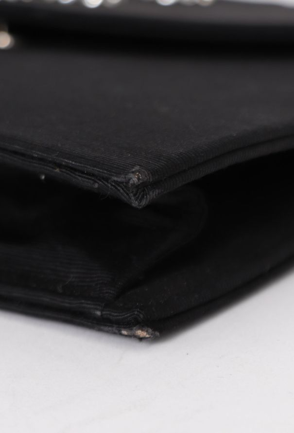 Saint Laurent '80s Black Couture Clutch - 9