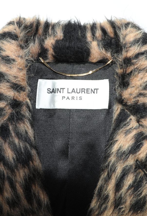 Saint Laurent 2018 Brushed Leopard Print Coat - 6