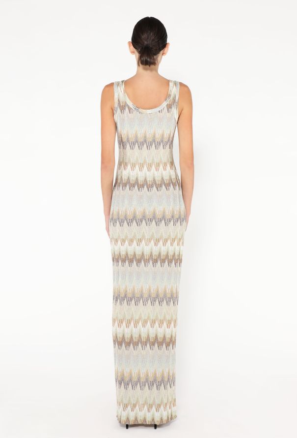 Missoni 2024 Chevron Lamé Maxi Dress - 4