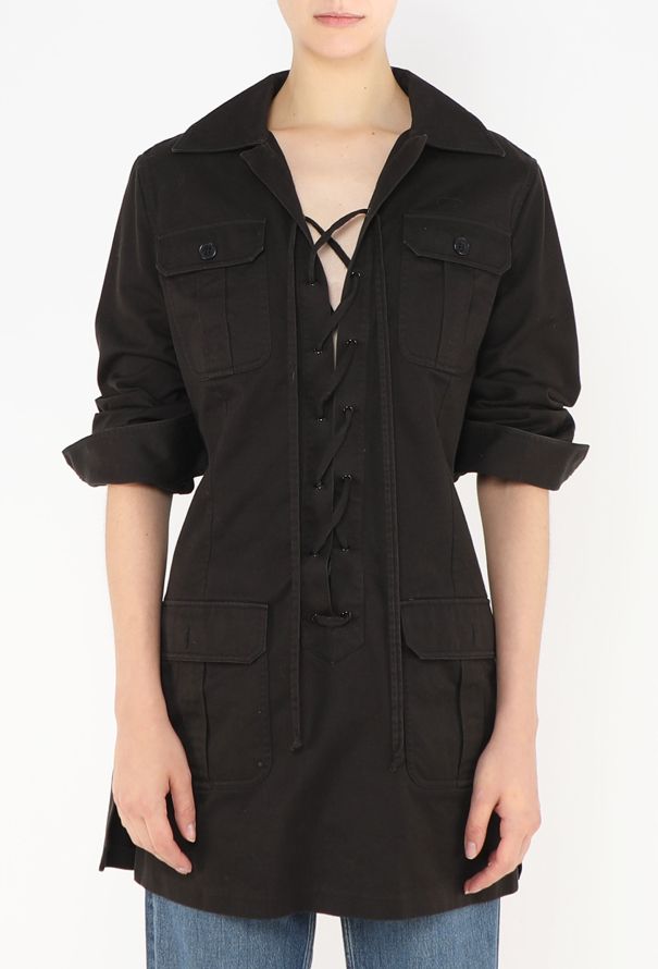 Saint Laurent 2019 Lace-up Saharan Tunic - 1