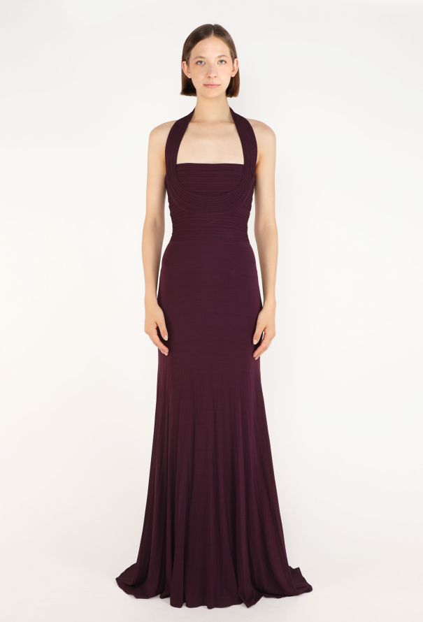 Hervé Leroux Draped Halter Gown - 2