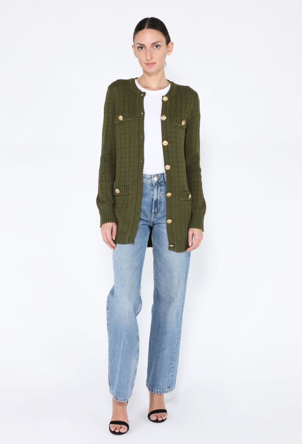 Chloé Pre-Fall 2024 Cable-Knit Cardigan - 4