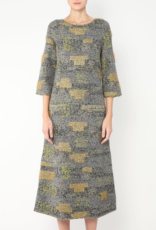 Chanel 2015 Tonal Quilted Knit Dress - 2 Chanel 2015 Tonal Quilted Knit Dress - 2