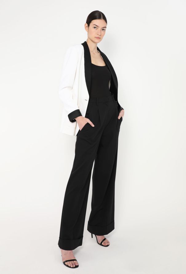 Chanel Resort 2017 Bicolor Smoking Blazer - 5