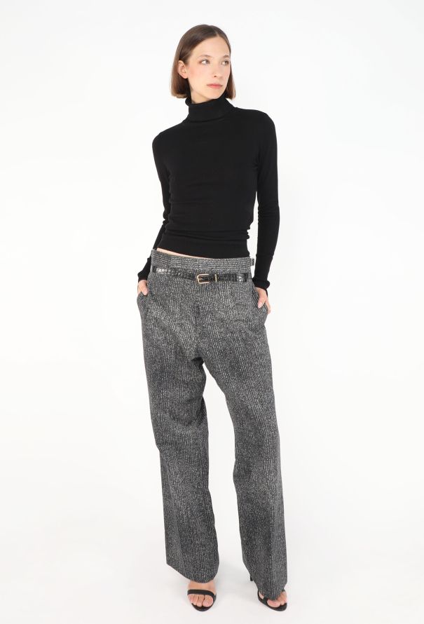 Prada S/S 2025 Trompe l'Œil Belted Trousers - 4