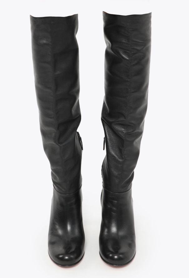 Prada Thigh-High Nappa Leather Boots - 3 Prada Thigh-High Nappa Leather Boots - 3