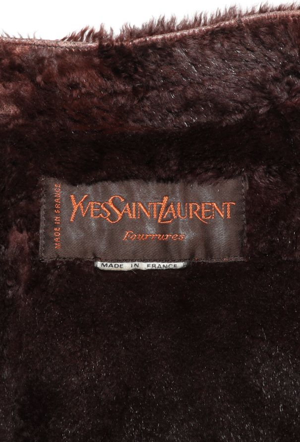 Saint Laurent Vintage Shearling-lined Leather Coat - 8