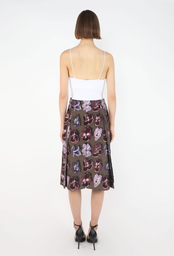 Prada Poppy Pleated Skirt, Fall 2000 - 6