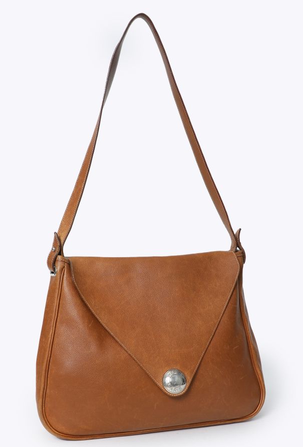 Hermès Vintage Courchevel Christine Envelope Bag - 2