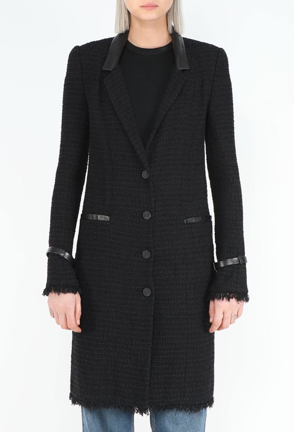 Chanel Fall 2004 Frayed Tweed Coat - 3