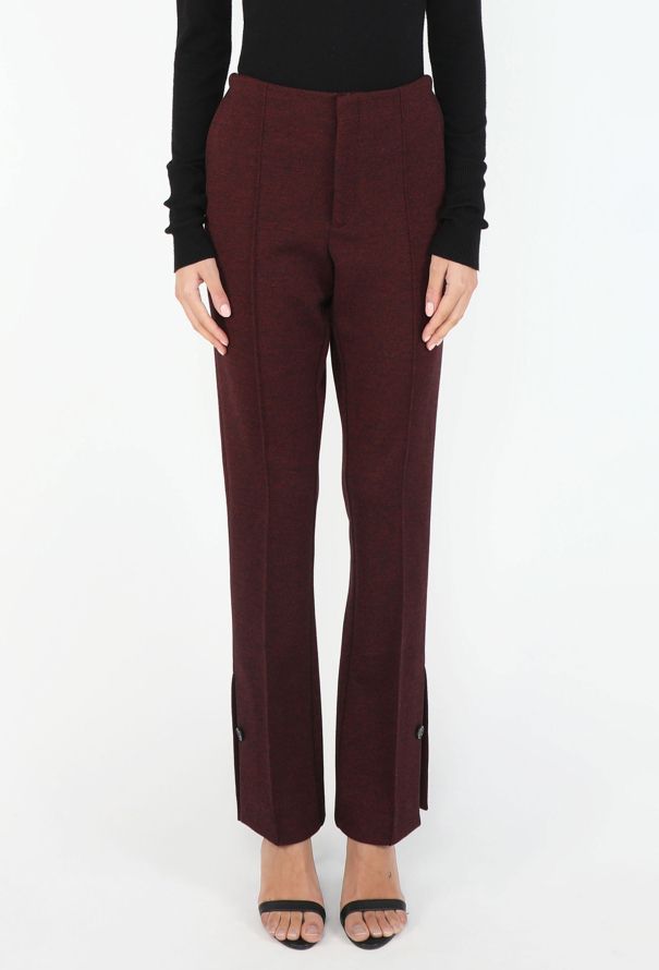 Céline 2016 Jersey Bootcut Slit Trousers - 3