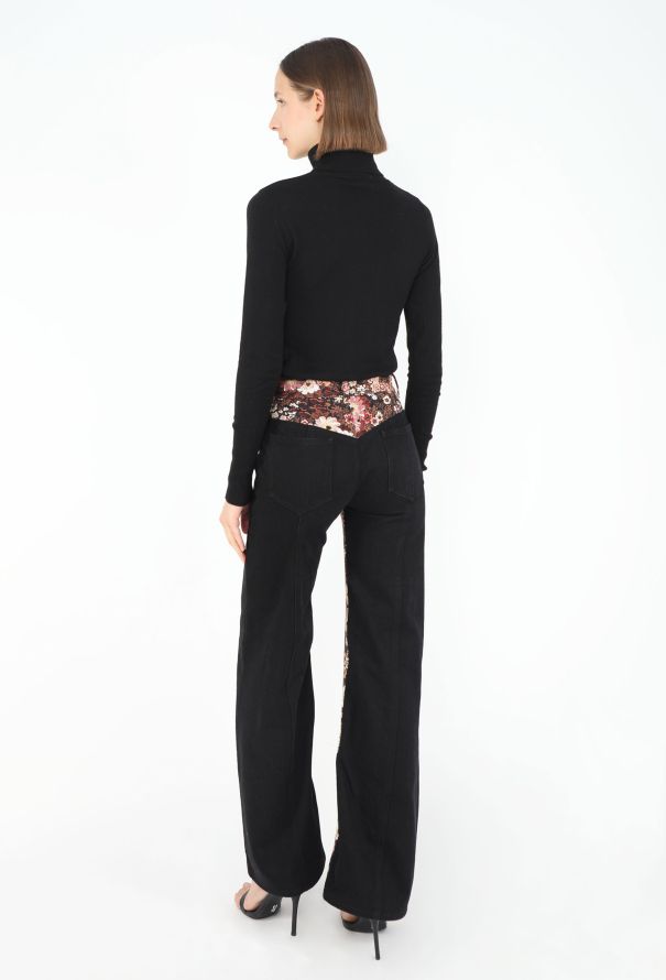 Phoebe Philo 2023 Pointelle Embroidered Denim Jeans - 4