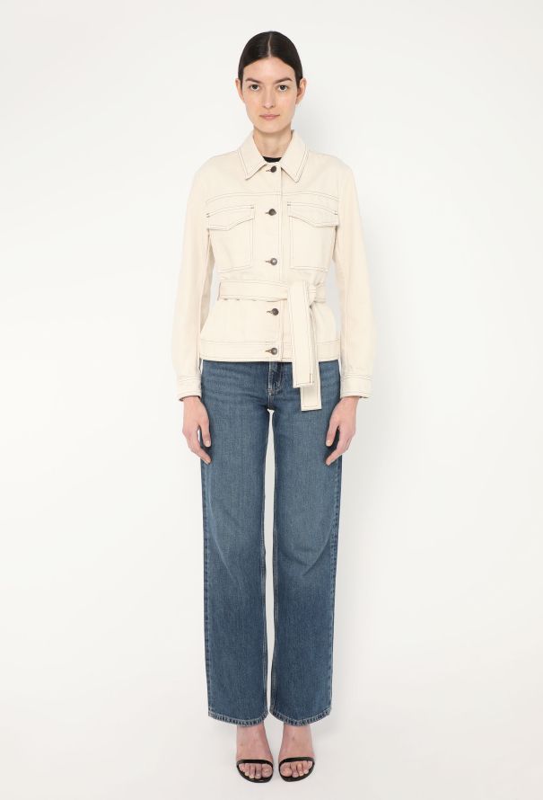 Dries Van Noten 2024 Belted Denim Jacket - 5 Dries Van Noten 2024 Belted Denim Jacket - 5