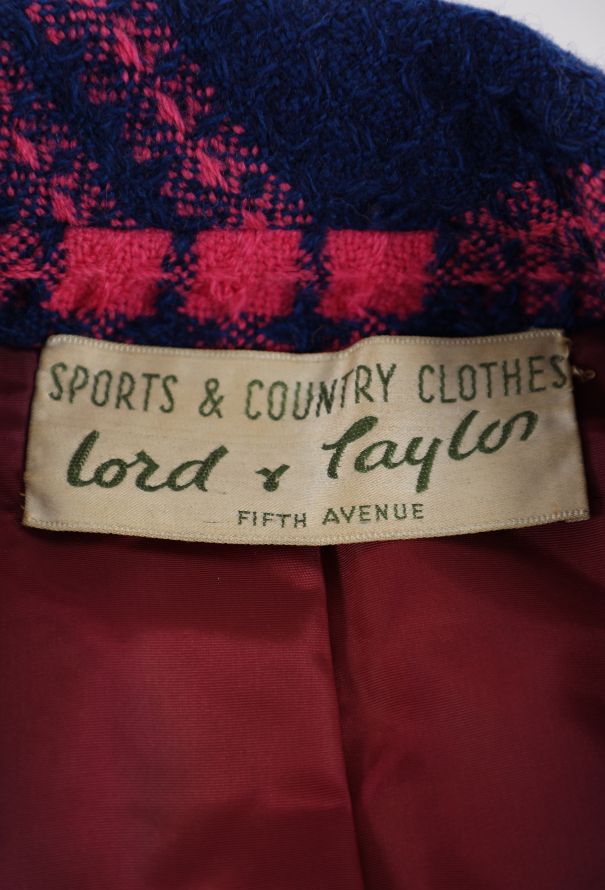 Lord & Taylor 1960s Houndstooth Tweed Coat - 6