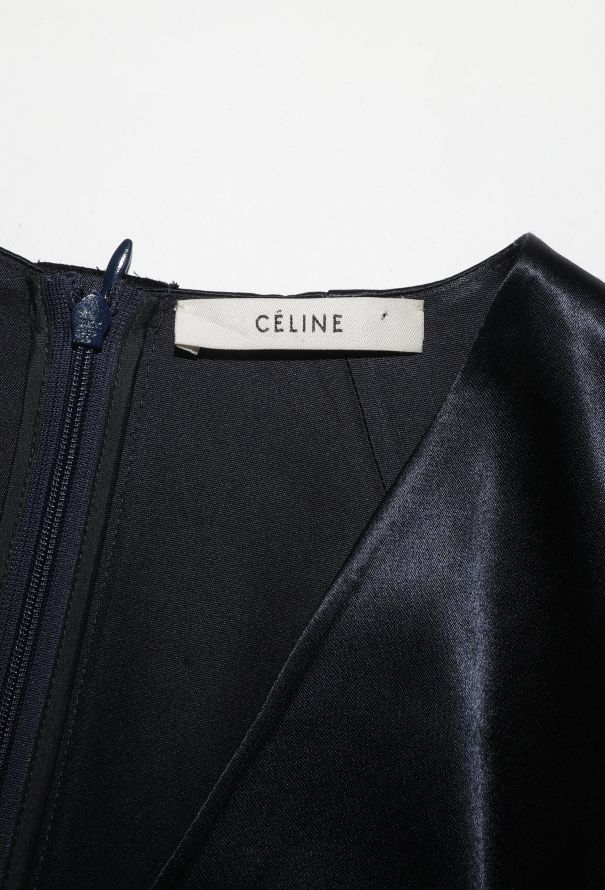 Céline F/W 2016 Ruched Charmeuse Dress - 5