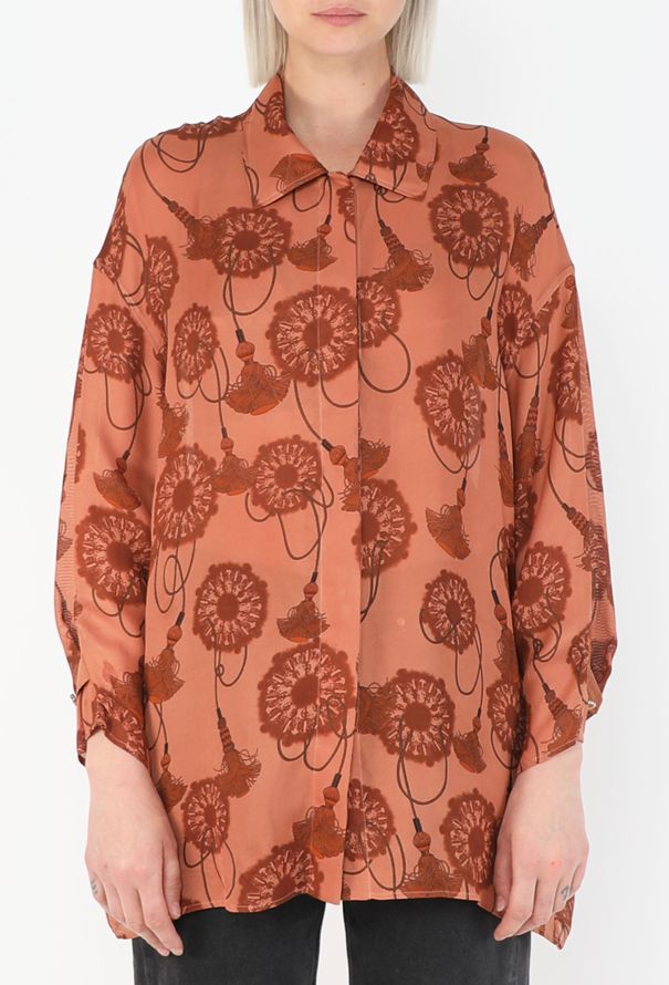 Hermès Cliquetis Silk Tunic, S/S 2022 - 2