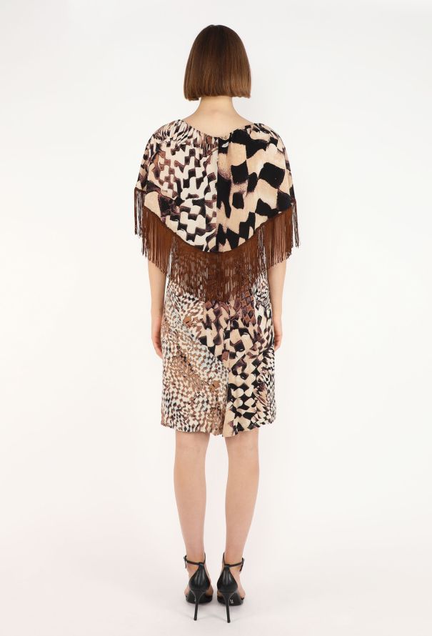 Roberto Cavalli Slip Dress & Fringe Bolero Set, 2003 - 8