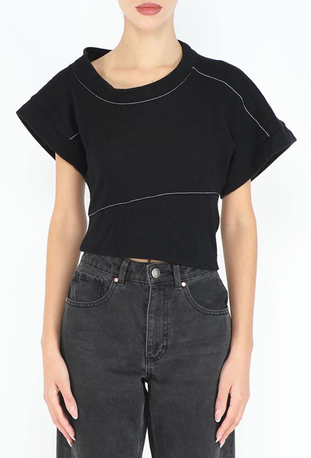 Balenciaga 2003 Asymmetrical Knit Cubist Top - 2