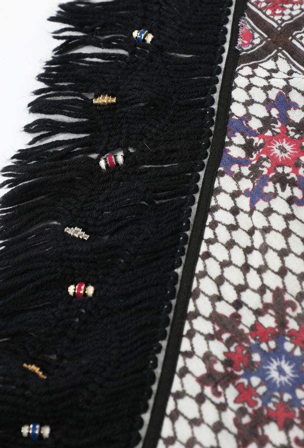 Balenciaga F/W 2007 Beaded Fringe Scarf - 4