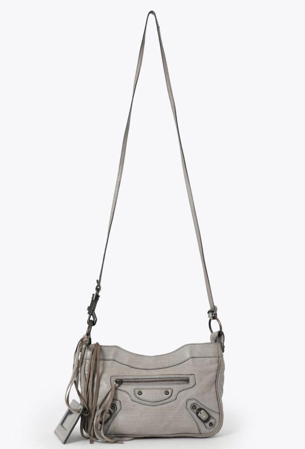 Balenciaga Grey Embossed Classic Hip Bag - 1