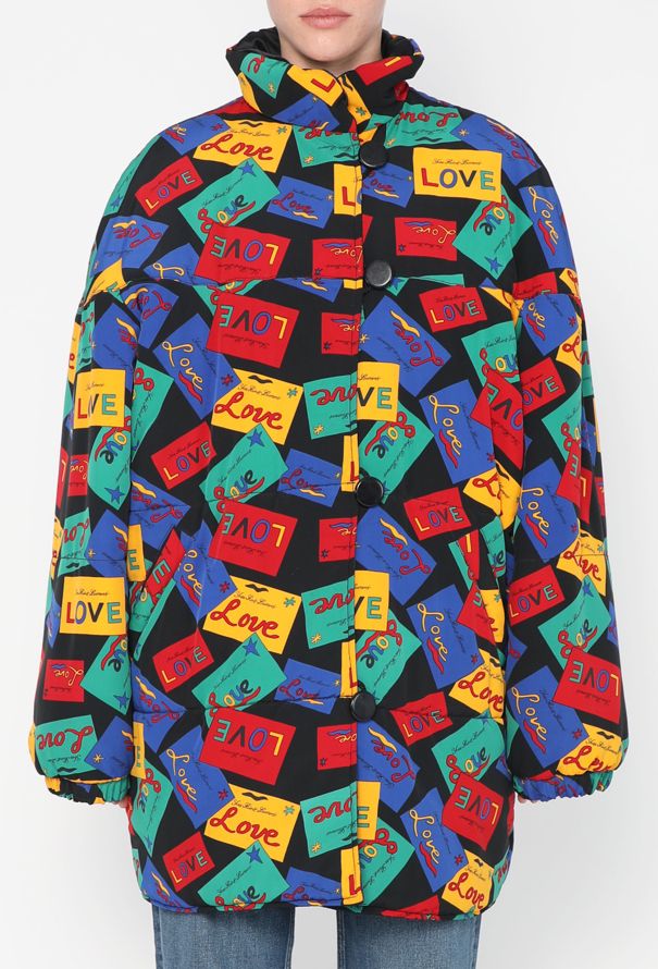 Saint Laurent '90s Reversible Love Card Puffer Coat - 4